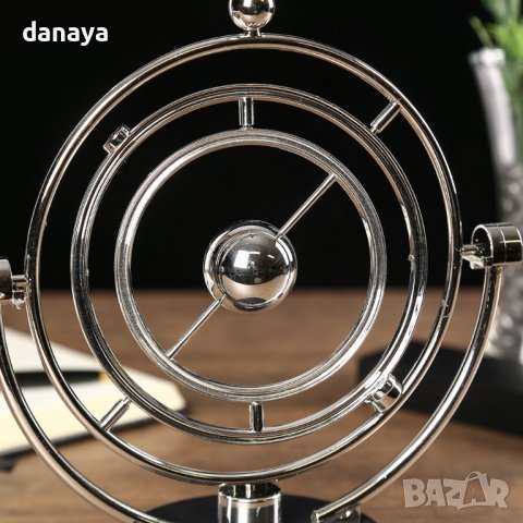 1299 Антистрес махало сфера сувенир за офис играчка вечно движение, снимка 4 - Декорация за дома - 44160668