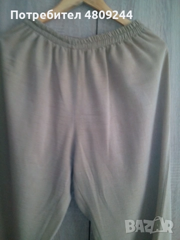 Дамски панталон ¾ /бежов/-размер 54 , снимка 4 - Панталони - 54328630