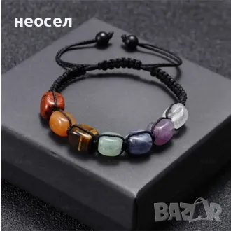 Мъжка гривна Седем чакри, снимка 2 - Гривни - 50082653