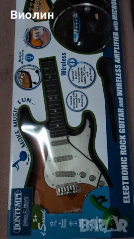 Китара с усилвател,колона, снимка 2 - Музикални играчки - 54005403