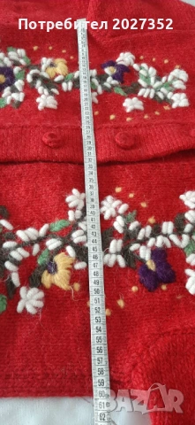 Дамска жилетка ефектна ръчна изработка 100%вълна, снимка 6 - Жилетки - 53094109