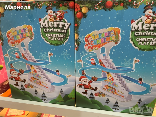 Пързалката на Дядо Коледа и Елените / LED+Звук+Движение, снимка 3 - Играчки за стая - 52287922