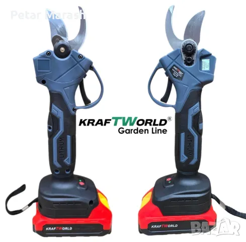 Акумулаторен сет 3в1: Тример, Ножица и Резачка 15 и 20см шини, допълнителни приставки и резервен нож, снимка 4 - Други инструменти - 50357862