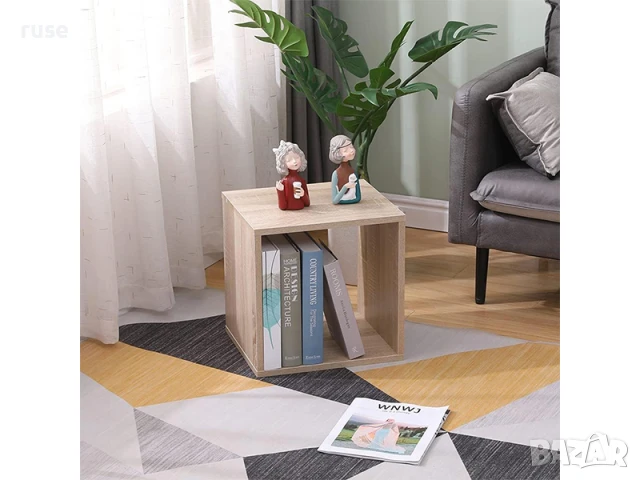 НОВИ! Етажерка куб дъб крафт 35x35x30 см 