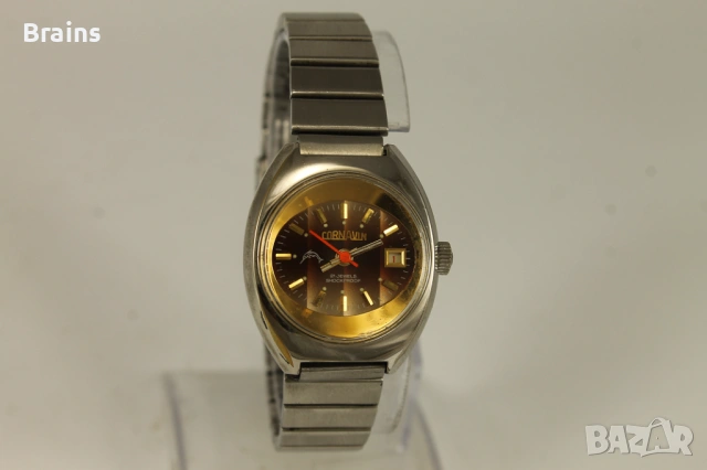 Дамски Часовник CORNAVIN Pentaflex Оригинална Верижка 1960's, снимка 2 - Дамски - 54319189