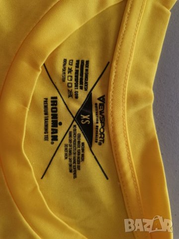 Нова жълта тениска Ironman-XS размер, снимка 2 - Тениски - 38459238