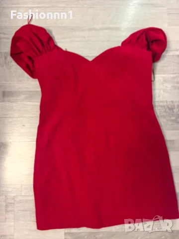 Червен рокля Zara , снимка 3 - Рокли - 55824206