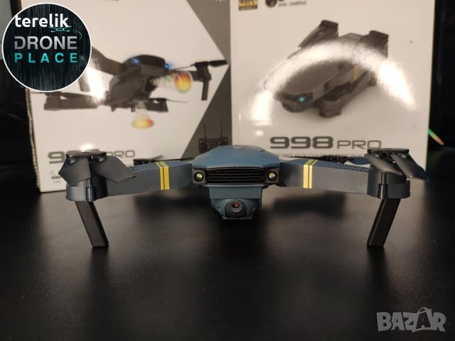 #ХИТ Нов DRON 998, 4K ULTRA HD; WIFI HPV 2.4G, Камера 2MP приложение за телефонна предаване на живо,, снимка 6 - Дронове и аксесоари - 39931029