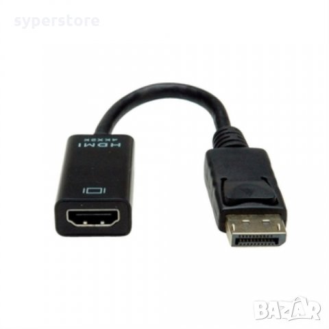 Преходник от DP M към HDMI F Digital One SP01203 Адаптер DP to HDMI F 4K, снимка 3 - Кабели и адаптери - 31335116
