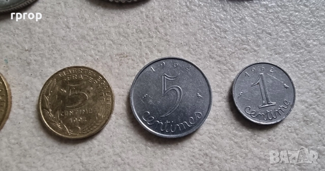 Франция. Колекция .Френски франк . 14 бройки. Различни монети., снимка 5 - Нумизматика и бонистика - 38878753