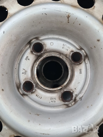 Гуми 2 бр зимни 14ц/60/185/ с джанти за w голф 3, снимка 4 - Гуми и джанти - 52044118