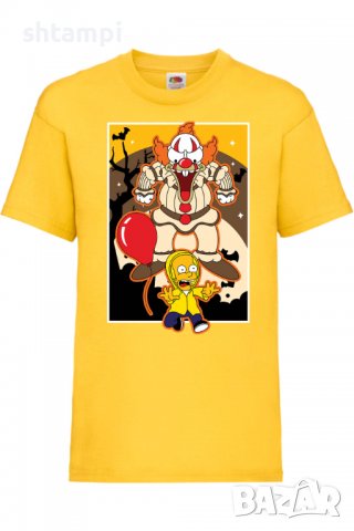 Детска тениска The Simpsons Krusty The Clown Pennywise 01,Всички артикули се изработват по поръчка  , снимка 8 - Детски тениски и потници - 38158334