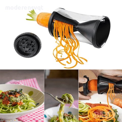 Уред за спираловидно рязане и ивички на зеленчуци, снимка 2 - Аксесоари за кухня - 39744447