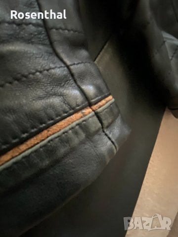 Дамско кожено яке с качулка, естествена телешка кожа, снимка 16 - Якета - 38518518