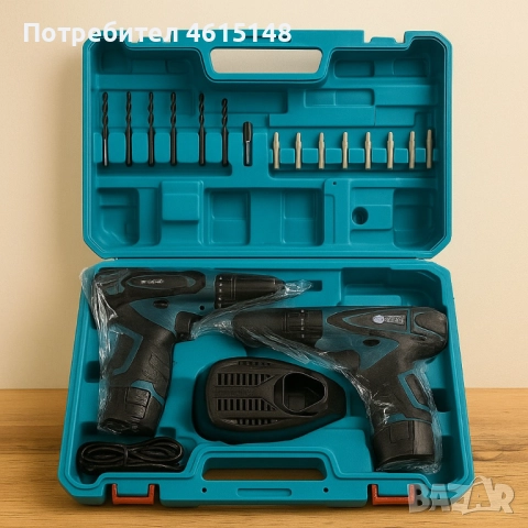 Акумулаторен винтоверт и ударна бормашина IF Tools CD11 – комплект с 2 батерии и куфар, снимка 3 - Винтоверти - 51985194