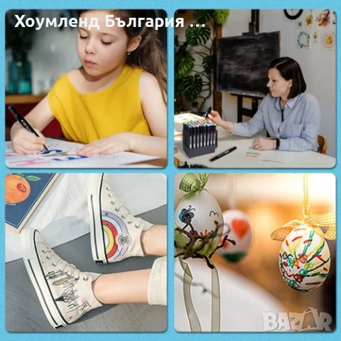 40 бр Оригинални двойни маркери в компактна чанта, снимка 2 - Ученически пособия, канцеларски материали - 54302051