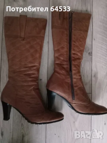 продавам дамски  ботуши от естествена кожа, размер 38, произведени в  България. , снимка 3 - Маратонки - 48424889