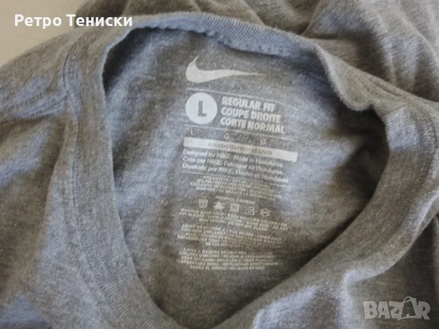 Тениска • Nike • сиво • размер L • Мъже, снимка 3 - Други спортове - 56314845