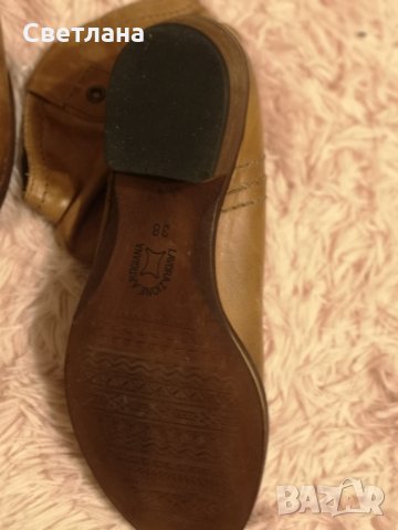 Боти от естествена кожа, снимка 4 - Дамски боти - 30479395