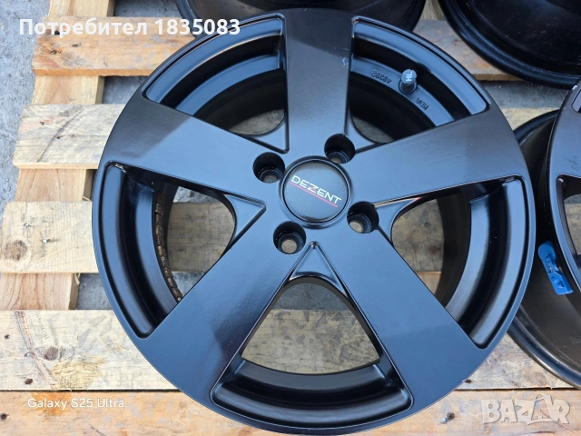 Лети джанти 15ки 4х100 Dezent, снимка 5 - Гуми и джанти - 54128064