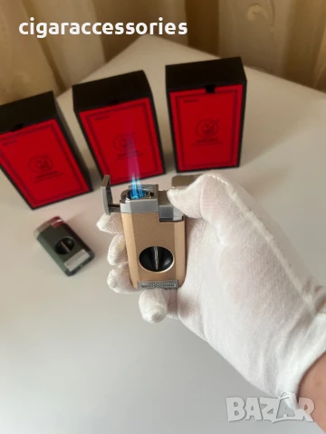 Луксозна запалка с резачка за пури Guevara – 3 цвята, снимка 4 - Запалки - 50644652
