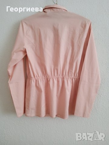 Розова риза с дълги ръкави, снимка 5 - Ризи - 37895689