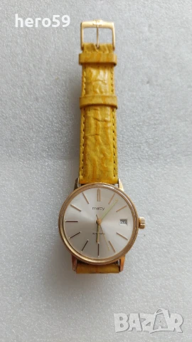 Мъжки швейцарски механичен автоматичен часовник 1970-80г.Отлично състояние , снимка 12 - Мъжки - 50910212