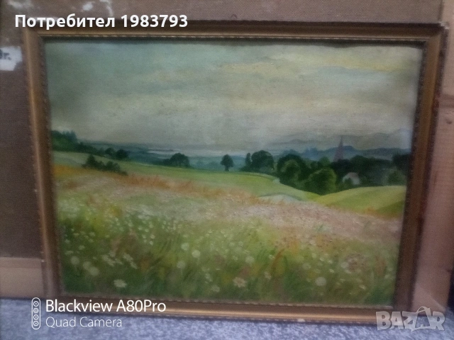 Стара маслена картина-подписана.