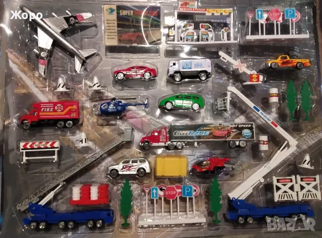 ГОЛЯМ ДЕТСКИ КОМПЛЕКТ ГРАДСКИ ТРАНСПОРТ ОТ МНОГО ПРЕВОЗНИ СРЕДСТВА 0230796-1