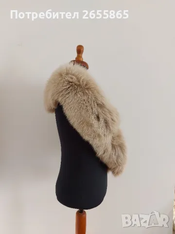 Богата яка от естествен косъм , снимка 4 - Шалове - 48386215