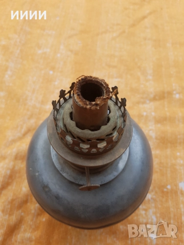 Бронзова газена лампа , снимка 2 - Антикварни и старинни предмети - 52551958