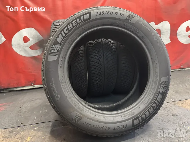 235 60 18, Зимни гуми, Michelin PilotAlpin5SUV, 4 броя, снимка 5 - Гуми и джанти - 55856548