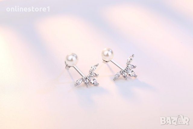 Сребърни обеци 925 - Перла Амазонка Код: BX508, снимка 4 - Обеци - 33746333