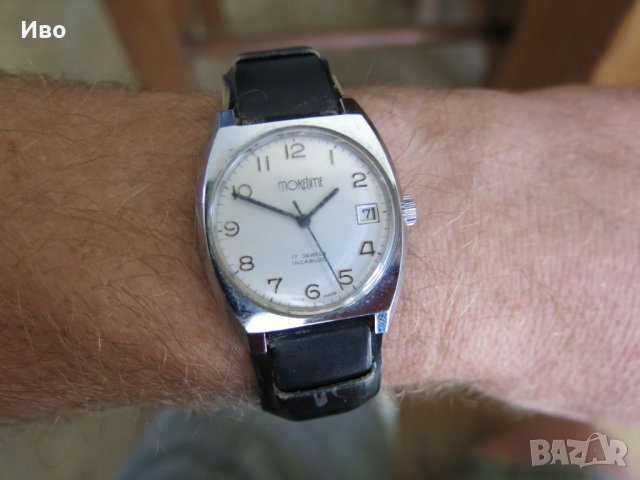 Античен MORETIME 17 JEWELS Механичен SWISS часовник, снимка 12 - Мъжки - 42765047
