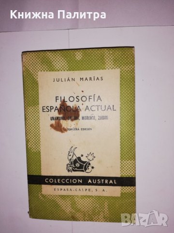 Filosofia Espanola Actual 
