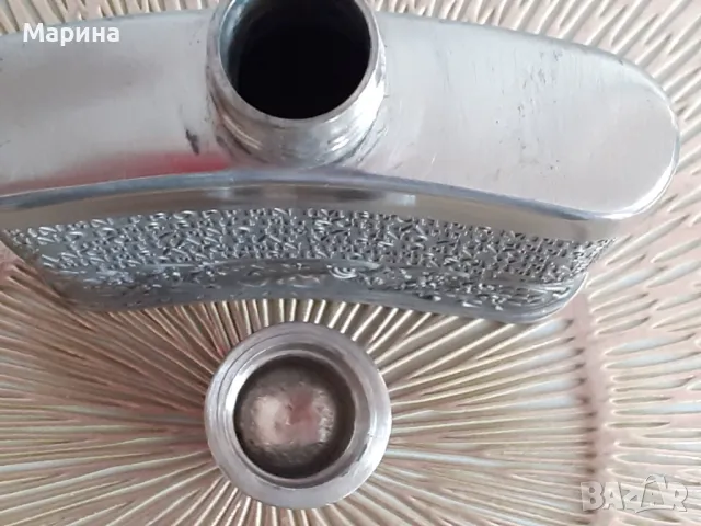 Джобна манерка от калай  Antik*Vintage #51, снимка 3 - Антикварни и старинни предмети - 48707988