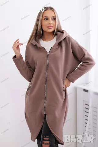 Дамски дълъг изолиран суичър, 15цвята , снимка 12 - Суичъри - 48481663