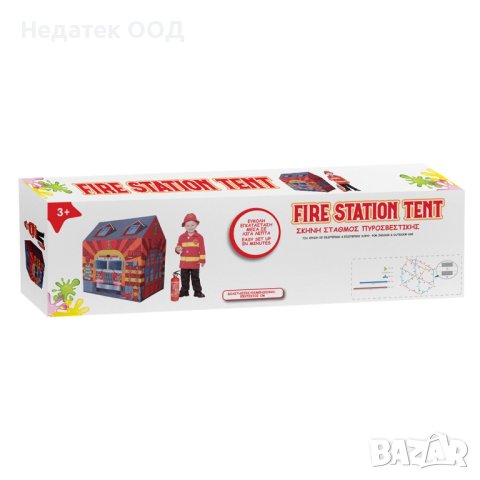  Палатка за детска стая, Пожарна, 95х72х102см, снимка 2 - Други - 40483017