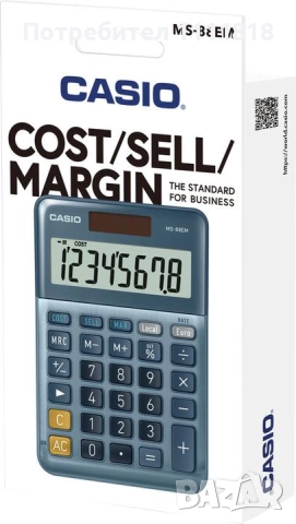 Калкулатор Casio MS-88EM, снимка 2 - Друга електроника - 52292014