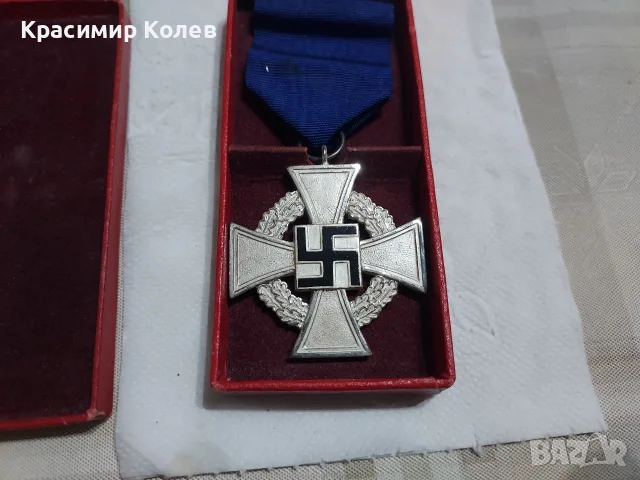Немски кръстове за дългогодишна служба в полицията - 2 бр, снимка 2 - Антикварни и старинни предмети - 56260962