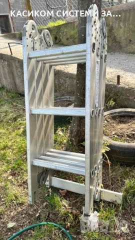 Стълба сгъваема алуминиева 4 метра, снимка 2 - Други инструменти - 53955437
