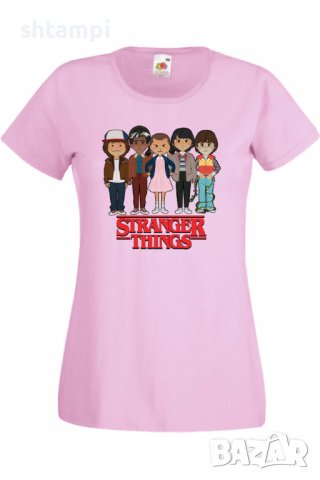 Дамска Тениска Stranger Things 3,Филм,Сериал,, снимка 11 - Тениски - 37314638
