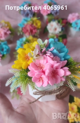 сапунени цветя, снимка 7 - Подаръци за жени - 51488434