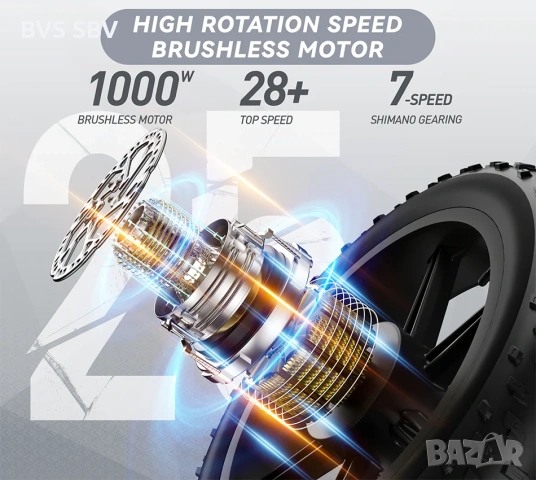 Нов модел електрически велосипед/колело Х50, снимка 6 - Велосипеди - 53020240