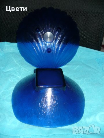 2 финни фруктиери от кристално стъкло в синьо - 25 лв. всяка, снимка 6 - Чинии - 40842517