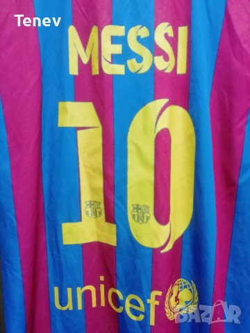 FC Barcelona Lionel Messi #10 Nike футболна тениска фланелка Барселона Меси XXL 2XL, снимка 3 - Тениски - 42263526