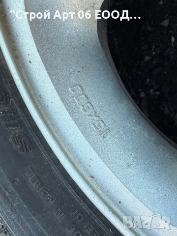 Джанти с гуми за Mazda R15, снимка 2 - Гуми и джанти - 52794602