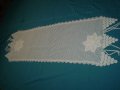 Винтидж Плетена На Една Кука Бяла Покривка -тишлаифер, снимка 8