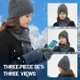 Комплект от 3 части, шал, шапка и ръкавици, снимка 6