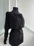 Черна дамска блуза, снимка 1 - Блузи с дълъг ръкав и пуловери - 38897088